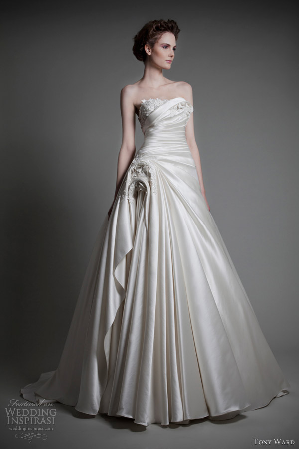 tony ward wedding dresses 2013 bridal absolu strapless ball gown婚纱 礼服 裙子 时尚 摄影