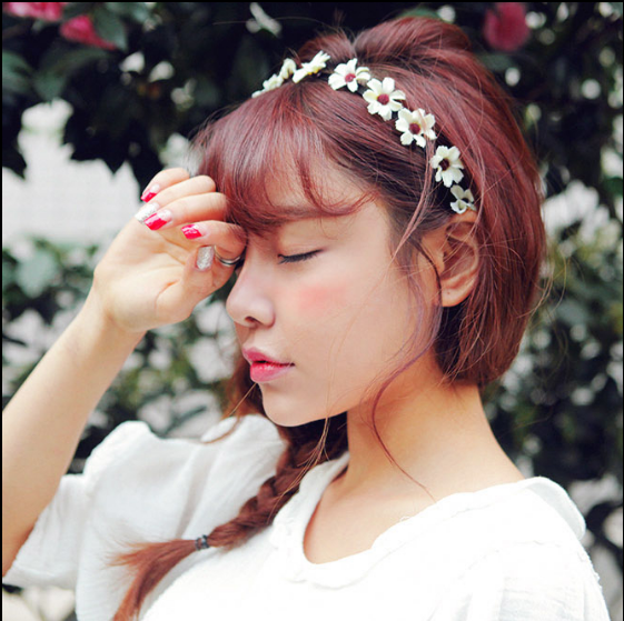 韩国森女甜美小清新花朵发箍雏菊发带发饰头饰海边发卡饰品女