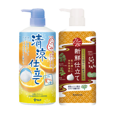 巴斯克林舒和清凉沐浴露（夏橙香型）+鲜柑橘沐浴露600ml