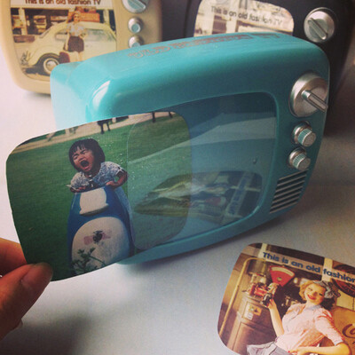 ◤GREEN ZAKKA◢创意礼物 独家电影复古电视机储蓄罐零钱罐相框