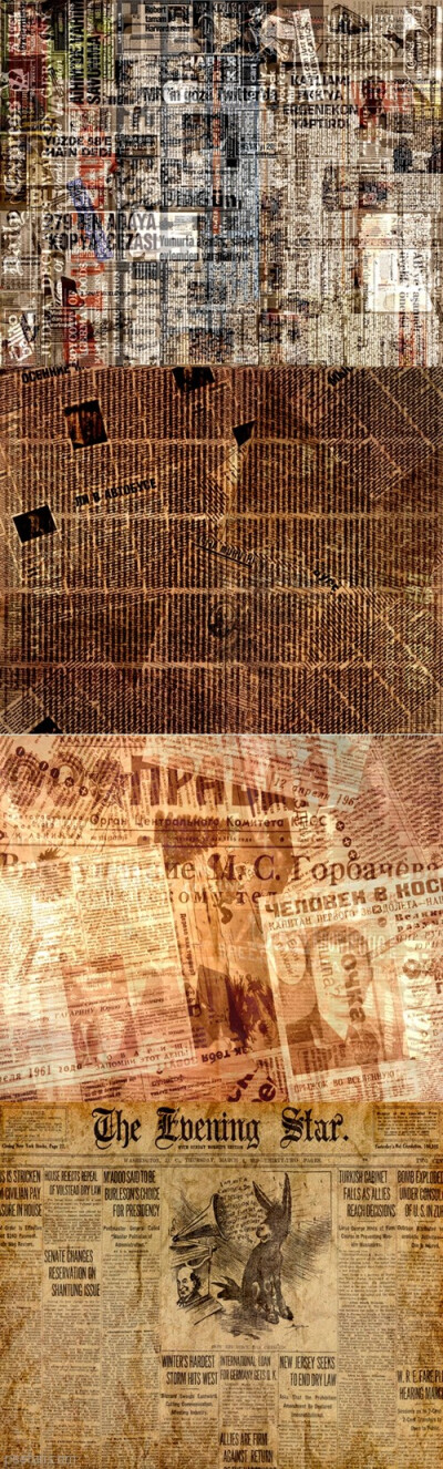 Old Newspapers Texture 8JPG - PS饭团网