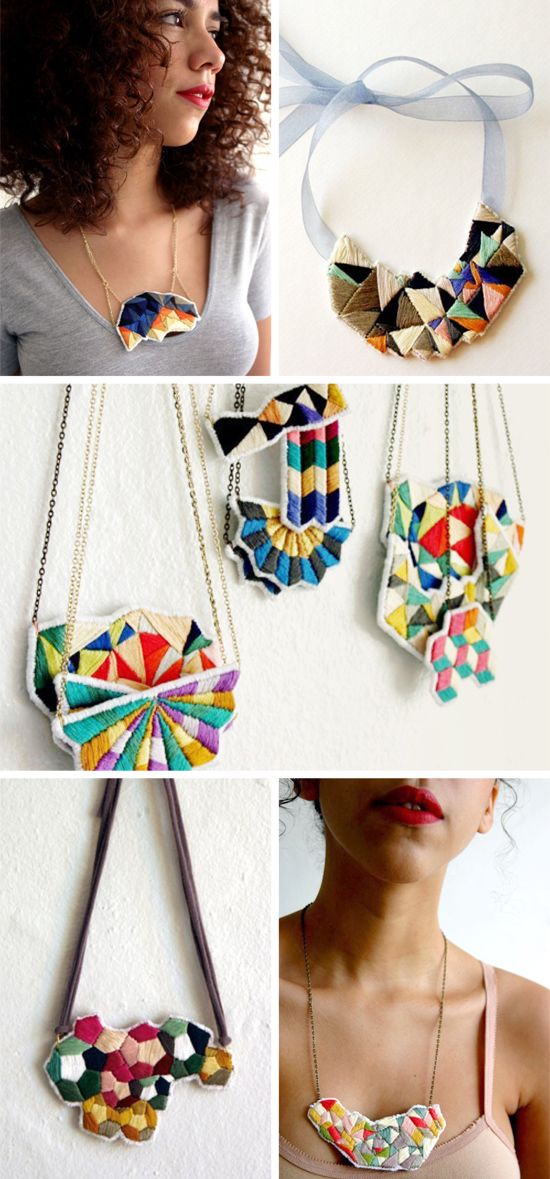 Spinthread Etsy Embroidery Color Colour Colorful Colourful Bright Craft Handmade Jewellery Jewelry geometric bright kaleidoscope fashion style design inspiration wolf and willow blog pretty shop love necklace cuff earrings