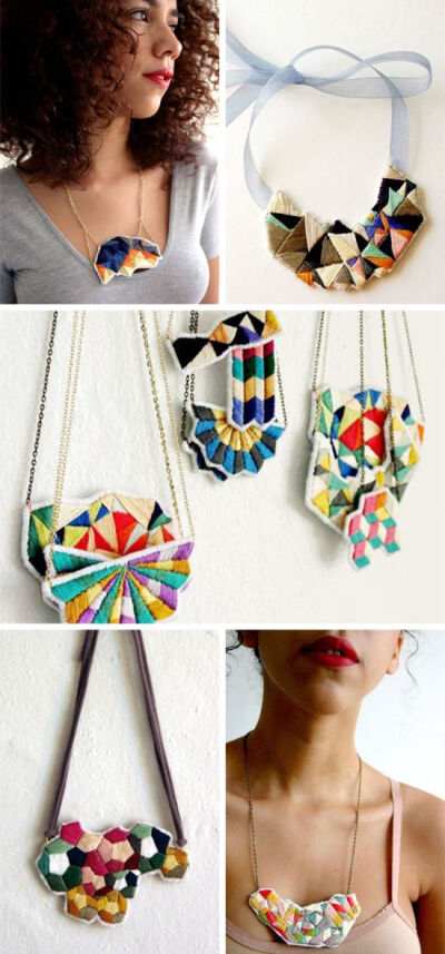 Spinthread Etsy Embroidery Color Colour Colorful Colourful Bright Craft Handmade Jewellery Jewelry geometric bright kaleidoscope fashion style design inspiration wolf and willow blog pretty shop love …