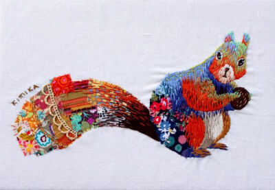 20 Whimsical Embroidered Animals By Kimika Hara | 20 Whimsical Embroidered Animals By Kimika Hara