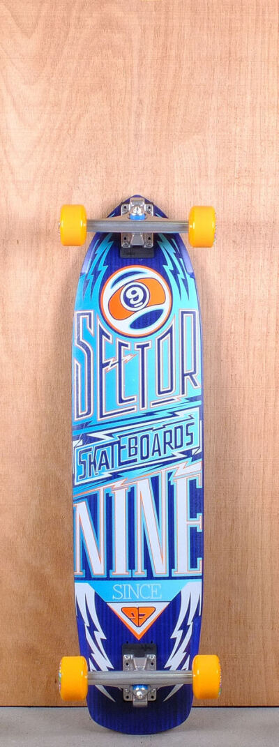 Sector 9 36&amp;quot; Carbon Flight Blue Longboard Complete Bottom