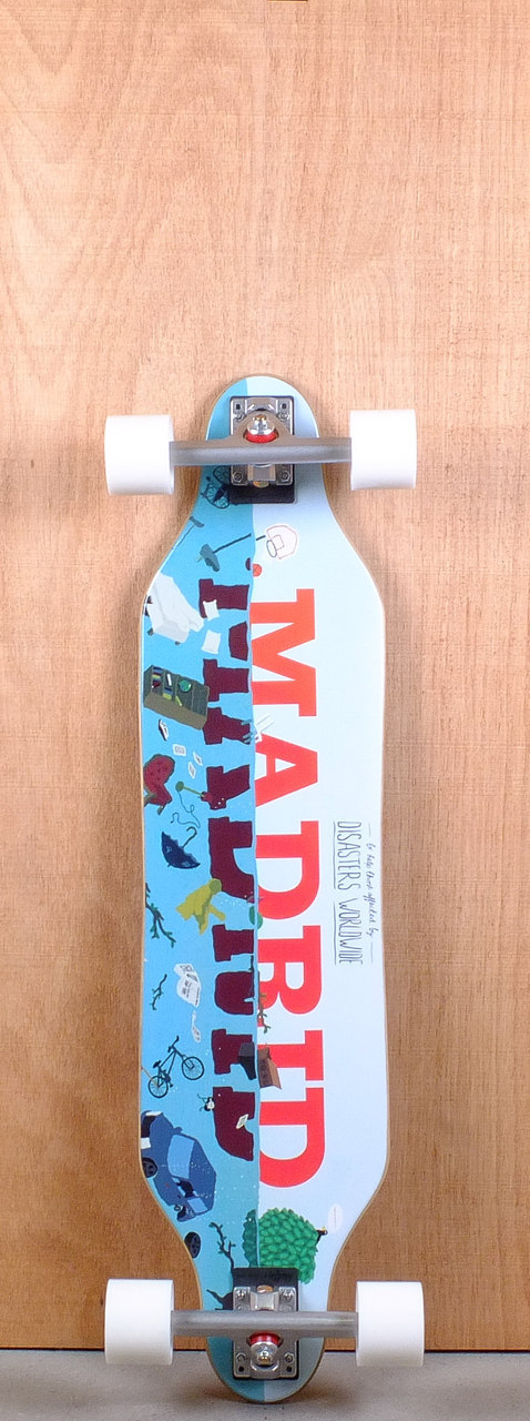 Madrid 36&amp;quot; Disaster Relief Weezer Longboard Complete Bottom