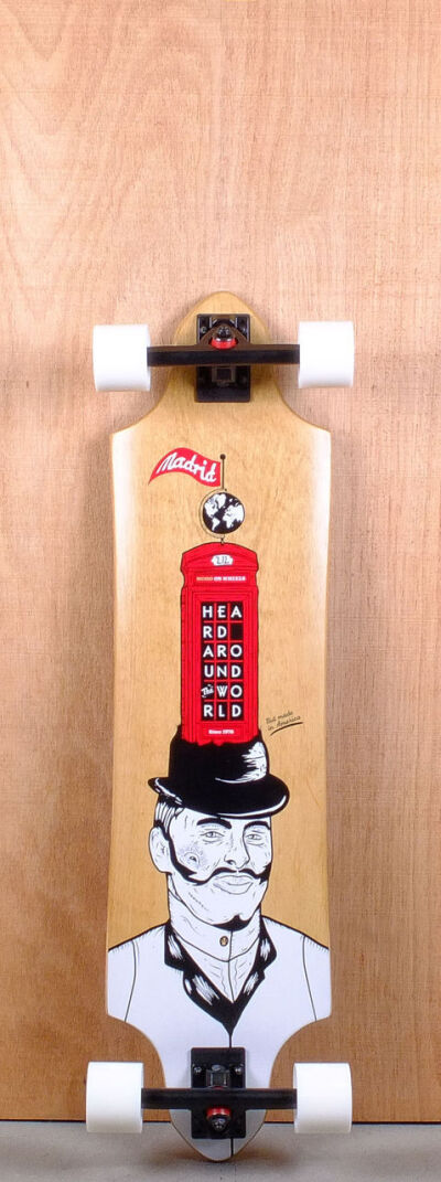 Madrid 37&amp;quot; Gentleman Halberd Longboard Complete Bottom