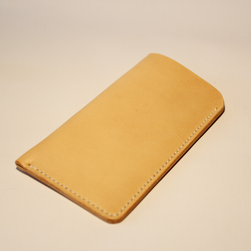 手工植鞣革 头层牛皮 iphone6 Plus手机套（无logo） | 包包秀