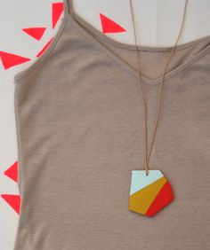 geometric not quite triangles necklace