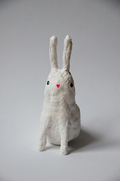 papier mache bunny