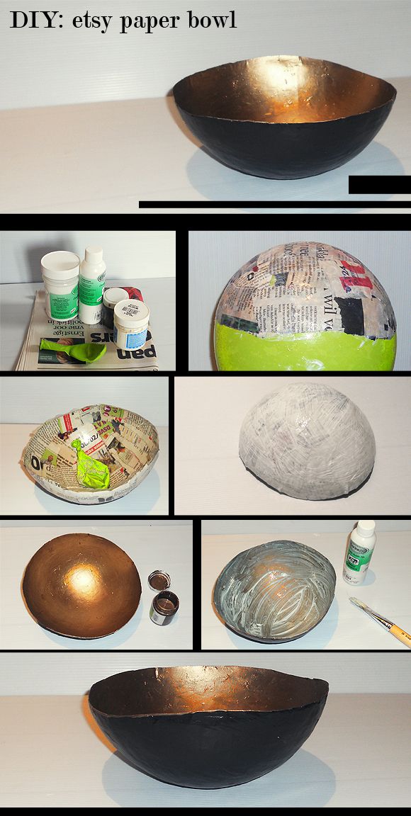 paper mache bowl