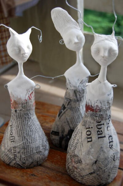 paper mache | ลง paper clay paper clay ที่ลงควรผสาน ...