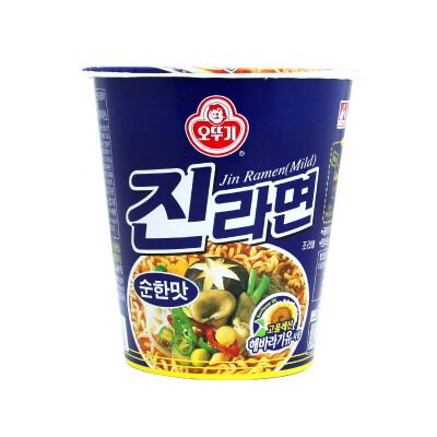 韩国进口不倒翁odugi真拉面/原味方便面/泡面/速食面/杯面 65g