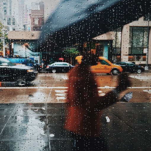 下雨天拍的小清新