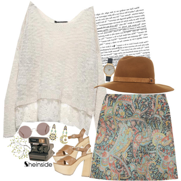 @sheinsidecom www.sheinside.com Sweater: http://us.sheinside.com/White-Long-Sleeve-Lace-Knit-Loose-Sweater-p-179112-cat-1734.html?utm_source=polyvore&amp;amp;utm_medium=set&amp;amp;url_from=purple_7910916 Earrings: http://us.sheinside.com/Gold-Gemstone-Star-Moon-Earrings-p-201922-cat-1757.html?utm_source=polyvore&amp;amp;utm_medium=set&amp;amp;url_from=purple_7910916