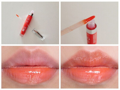 Bourjois New Effet 3D Lipgloss - 55 Orange Energic. 绝对的阿宝色，美图秀秀实体化！！这个系列很多都带闪，但是这个没有（喜欢！）。糖果味（不太喜欢）。不粘，涂薄薄的一层比较偏粉色，厚一点会很水润看上去更…