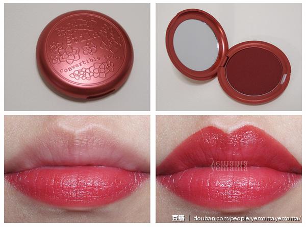 Stila Convertible Color - Poppy. 我觉得当lip stain用的话非常显气色！因为颜色比较深，白皮黑皮应该都适合。虽然说是唇部腮红两用款，可是我目前只在唇部用过，质地非常易推不会卡唇纹。然后没什么气味，点赞