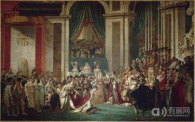 拿破仑一世及皇后加冕典礼 - Coronation of Emperor Napoleon I and Coronation of the Empress Josephine in Notre-Dame de Paris