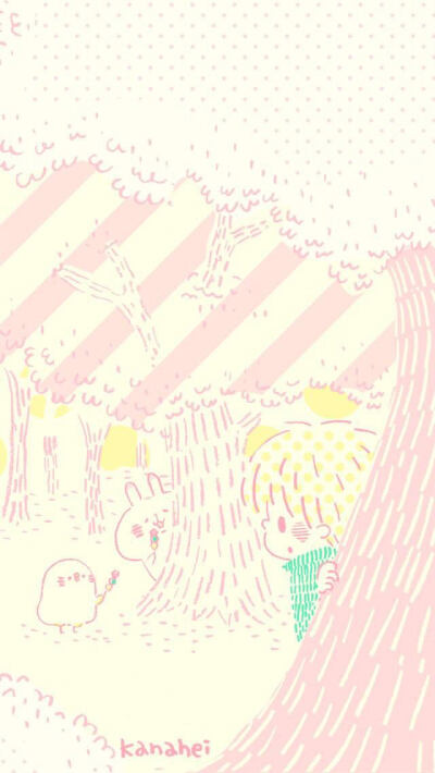 #每天换个壁纸换个好心情# 【MO的随性壁纸分享】我今儿晚上魔障了。。。吃了饭看了三小时壁纸现在清醒了去干别的PS。今儿粉嫩嫩系列，我好喜欢小鹿哒（via网络，侵删）