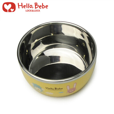 乐扣乐扣HELLO BEBE 儿童不锈钢 隔热防摔餐碗