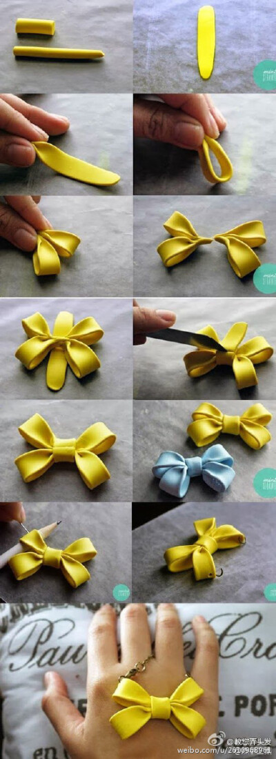 蝴蝶结头饰教程