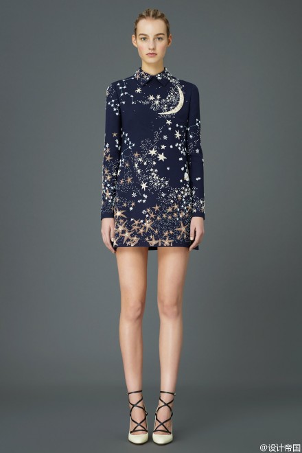 Valentino 2015 Pre-Fall ，时装上的宇宙星辰