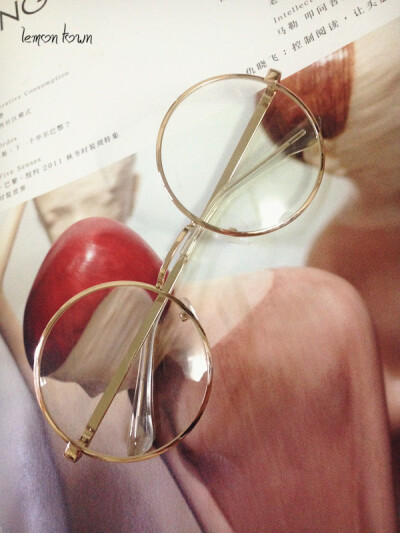 韩国订单 细框透明圆框眼镜 原宿复古文艺眼镜框架平光镜素颜必备