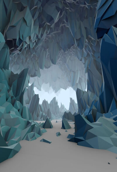 Low Poly stylized landscapes - Polycount Forum