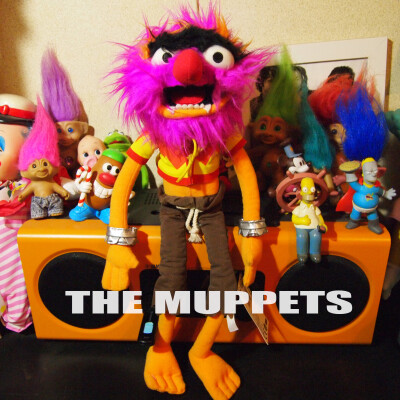 美国代购正版迪士尼 芝麻街 THE MUPPETS 青蛙 鼓手 毛绒玩具公仔