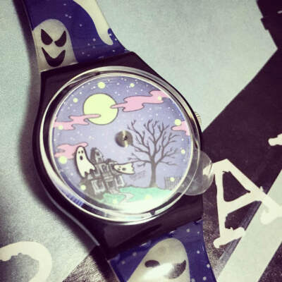 代购 Swatch 斯沃琪 群魔乱舞 幽灵 GB192 稀有限量 蓝