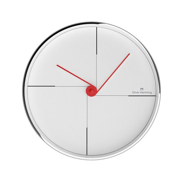 Chrome Wall Clock // W30059W By Oliver Hemming