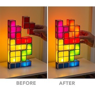 包邮俄罗斯方块灯 美国大奖Tetris Light 台灯小夜灯 可多套组合