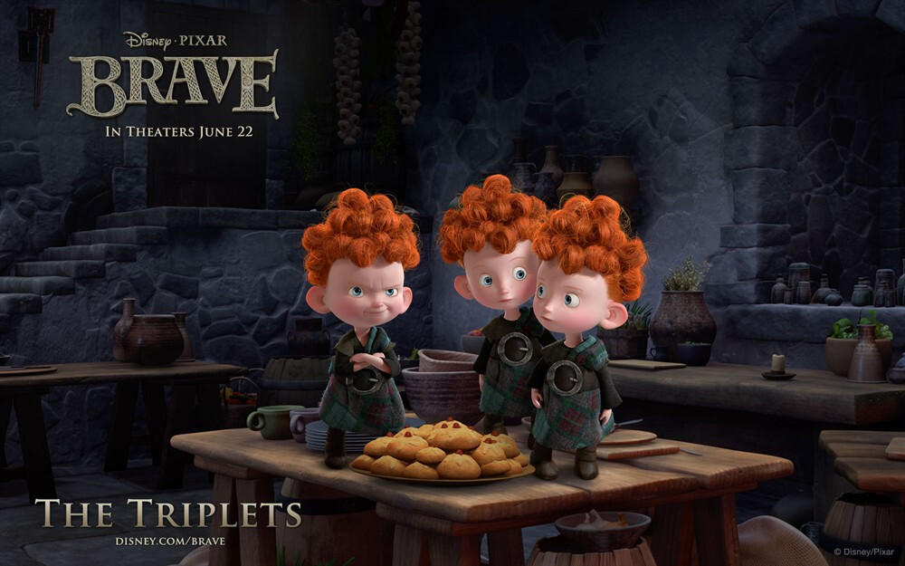 迪士尼，Disney，《勇敢传说 (2012)Brave》，萌，动画，壁纸，桌面，海报