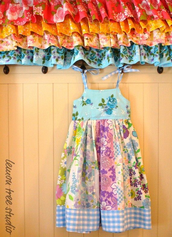 vintage fabric dress