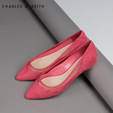 懒人鞋 女平底Charles Keith CK1-70580049新品 尖头 浅口女鞋