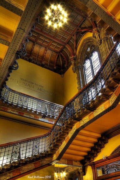 Stairway, Glasgow University, Scotland photo via martine