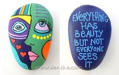 Painted rocks - denthe art