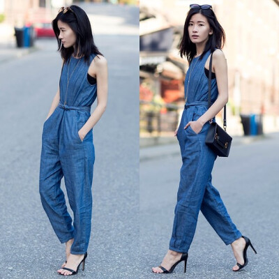 Claire Liu - Gap Denim Jumpsuit - Denim Jumpsuit