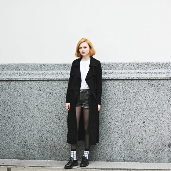 Kristina Magdalina - Style Moi Coat, Oasap Socks - Black and white.