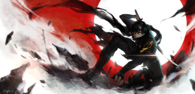 #刀剑乱舞##同田贯正国# 耶！！！！！@虎虎虎三 biubiu我画完啦！！！！！！！来吃狸子————【欢喜得跳跃