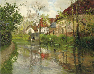 Fritz Thaulow (Norwegian, 1847-1906) 一个画得出水纹和水温的人