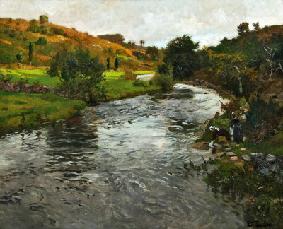 Fritz Thaulow (Norwegian, 1847-1906) 一个画得出水纹和水温的人