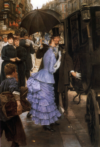 James Jacques Joseph Tissot(1836-1902)法国画家，以描绘维多利亚时期的社会生活和人物肖像著称，也画过一些宗教画。