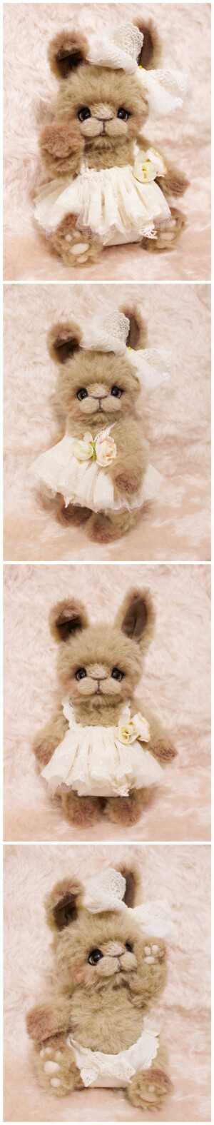 羊驼毛 手工DIY小憨兔#DIY#