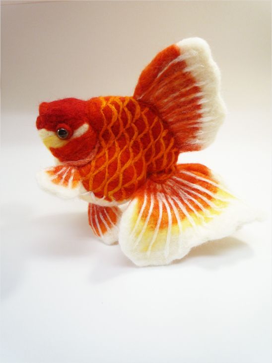 Felt goldfish14 金鱼羊毛毡