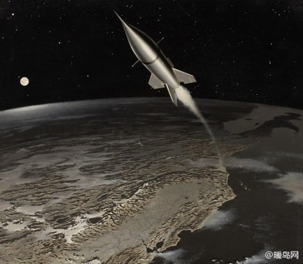 美国太空艺术大师Chesley Bonestell作品。