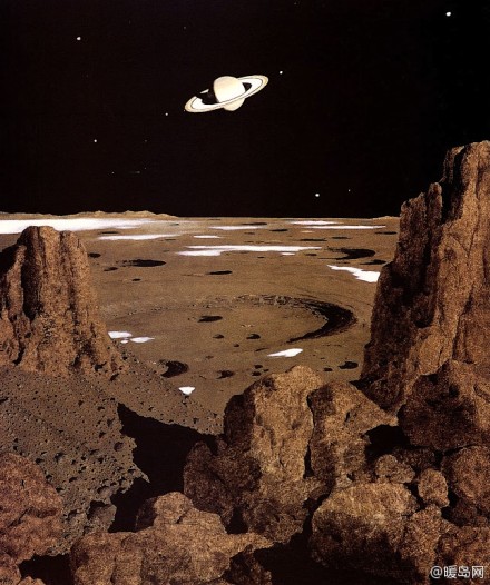 美国太空艺术大师Chesley Bonestell作品。