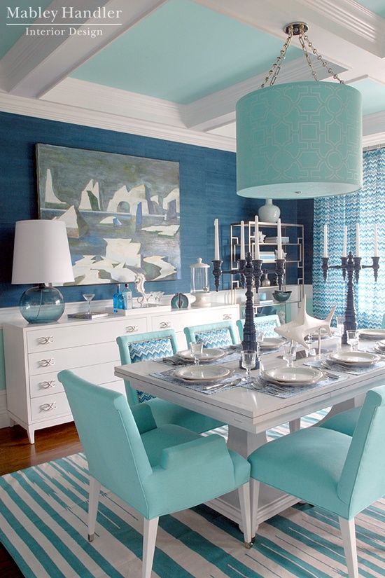 Mabley Handler Interior Design - The Beach House Dining Room at the 2012 Hampton Designer Showhouse.... They have these giant lampshades here in Sydney now for huge $$$$ # Pinterest++ for iPad #.