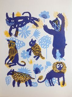 Animals in Daze #1 by Natalya Balnova, via Behance