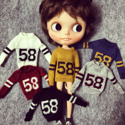 【现货】blythe jerryberry azone 通穿 数字毛衣